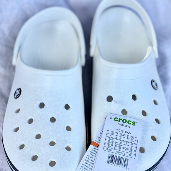 CROC Sandals - White/Blue - Picture 1 of 3